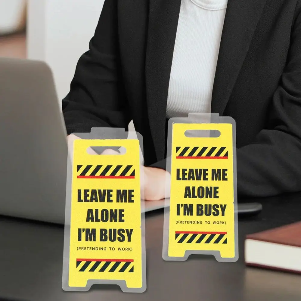 Милая акриловая настольная вывеска Leave Me Alone I'M Busy мини-желтая папка с липкими