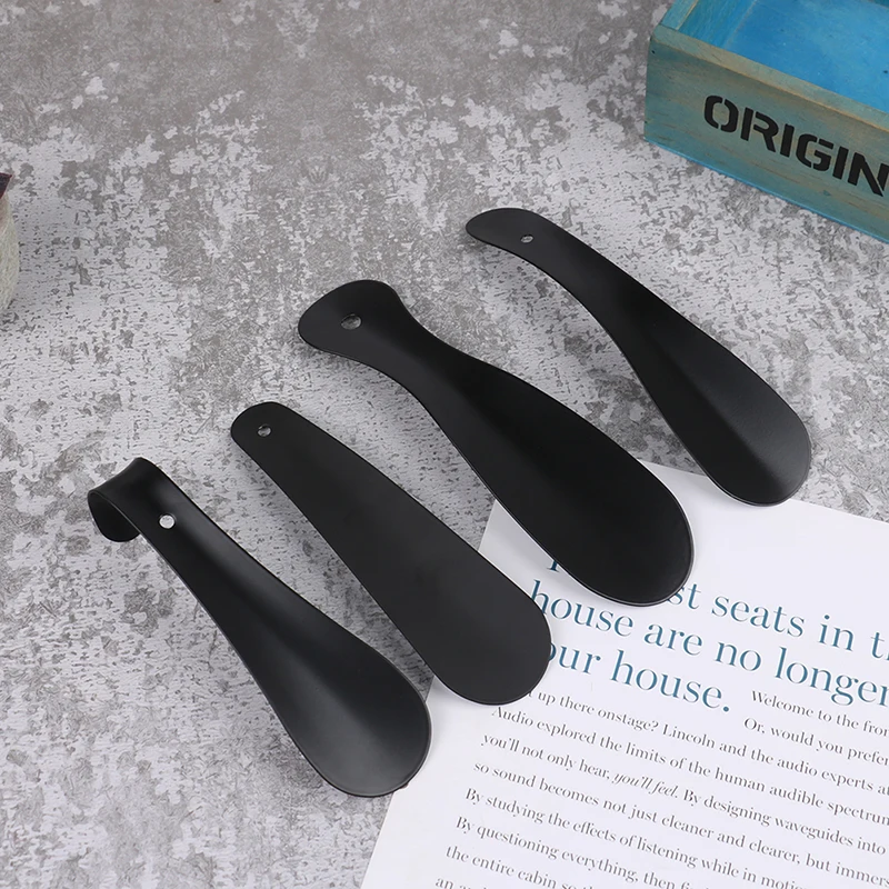 

Portable Men Women Helper Easy To Take For Travel Shoe Horn Stainless Steel Hanging Business On The Go Boots Kids