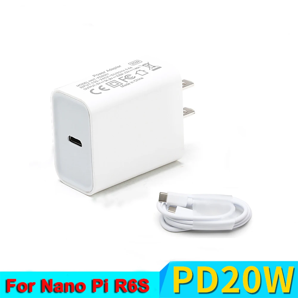 Блок питания PD 20 Вт для Nano Pi R6S/R6C/R5C/VisionFive 2 и многого другого