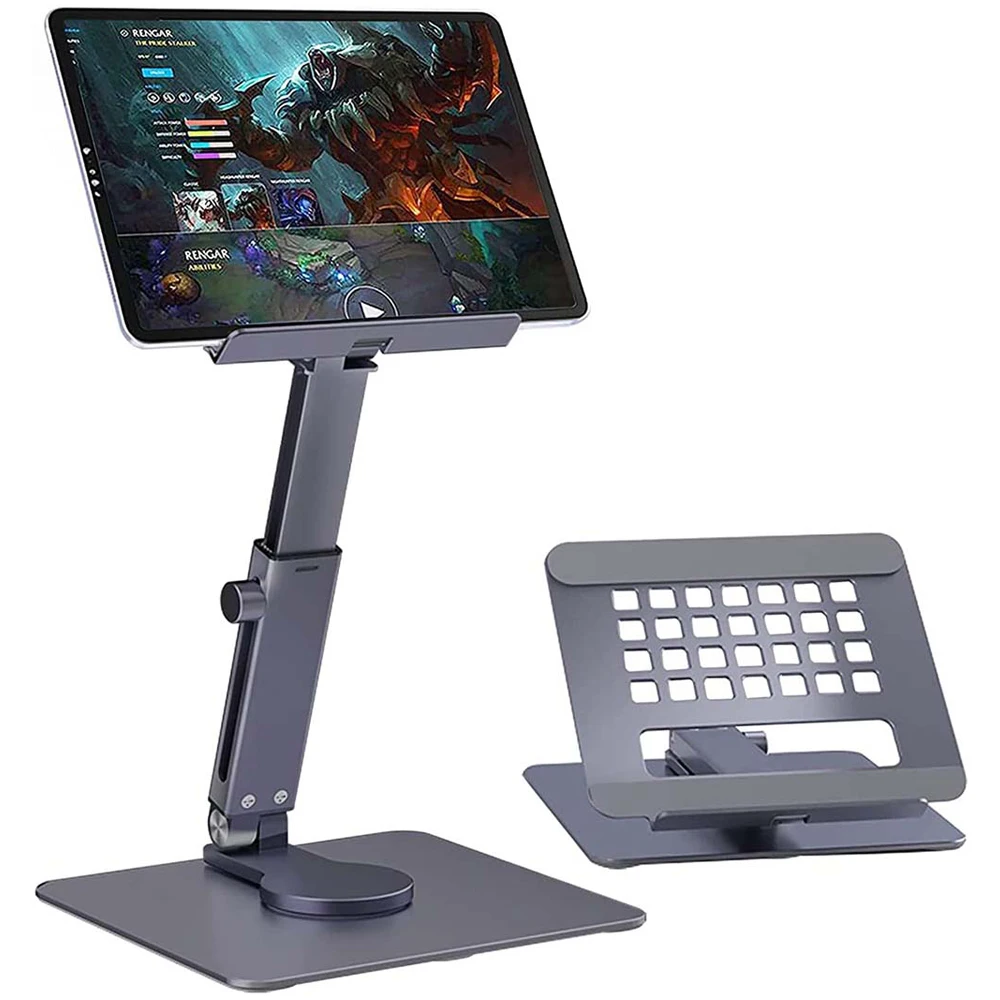 Height Adjustable Tablet Stand 360° Rotation Phone Desk Holder For iPad Pro Air Mini 6 Samsung Foldable Tablet Laptop Holders