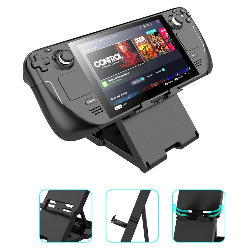 

Adjustable Angle Stand For Steam Deck Game Console Base Portable non-slip cooling Base with vents For handheld game consoles
