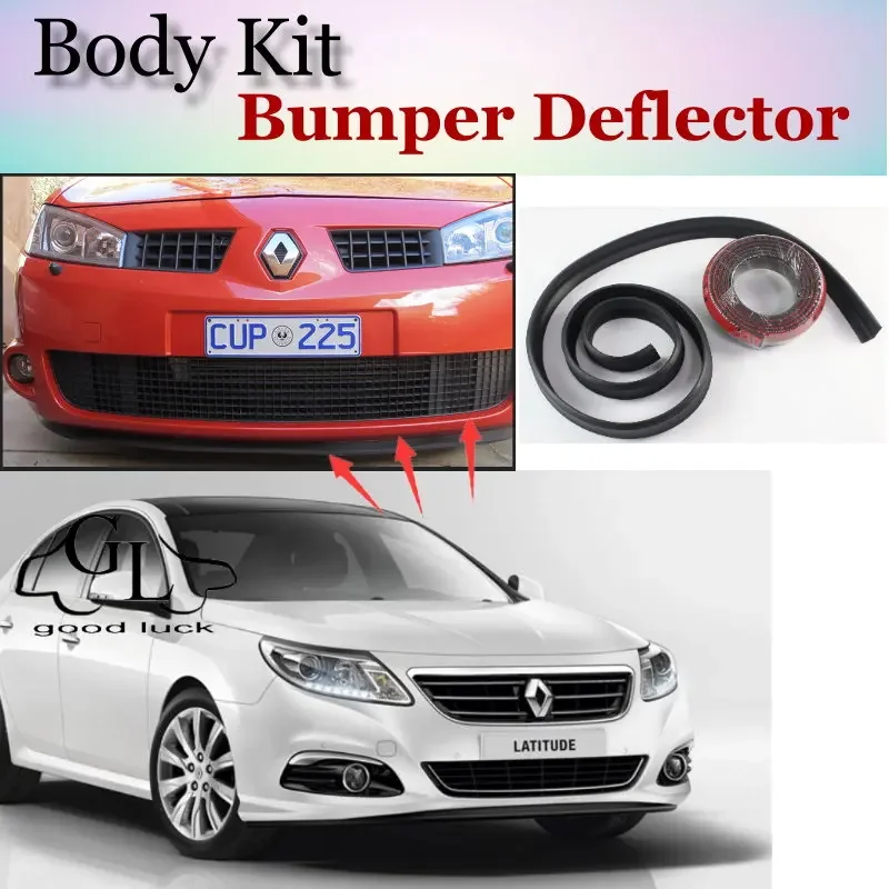 Дефлектор бампера для Renault Latitude / Samsung SM5 Защитная передняя юбка-спойлер