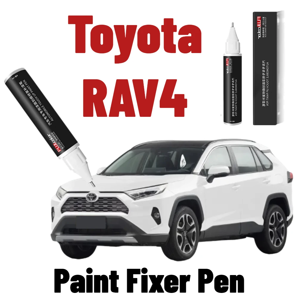 Fit For Toyota RAV4 Paint Fixer Pen Car Paint Scratch Repair Pen Black White RAV4 Autos Repair Tools Accesorios Scratch Remover