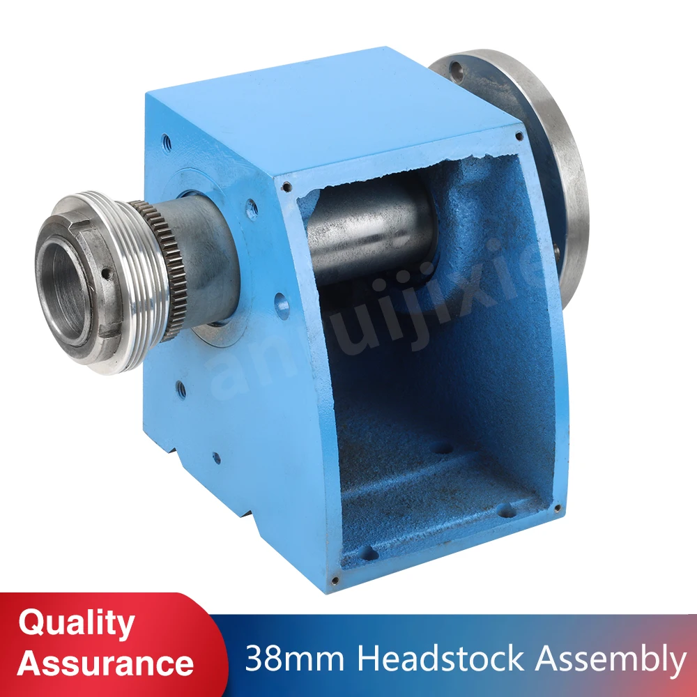 

Spindle Box Assembly 38mm Spindle Through Hole Taper MT5 WM210 Lathe Headstock Assembly