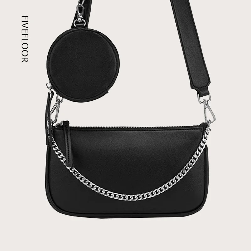 

Women Crossbody Purses and Handbags Luxury Designer Bags 2023 Three-in-one Chain Diagonal Bags 2pcs Leather Shoulder Bag