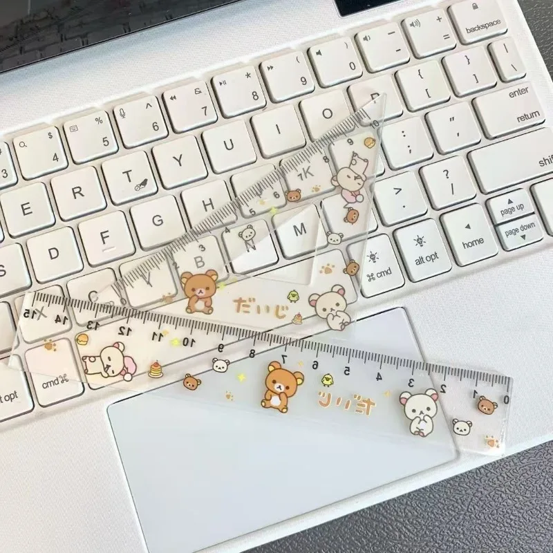 Милый мультяшный набор линеек Rilakkuma, состоящий из четырех предметов: измерительные треугольники и линейки, необходимые для обучения. (art.: 3920dbc31aa51) - 3920dbc31aa51