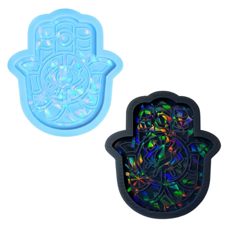 

N58F Light and Shadow Silicone Mold Drop Coaster Placemat Mold for Diy Crafts