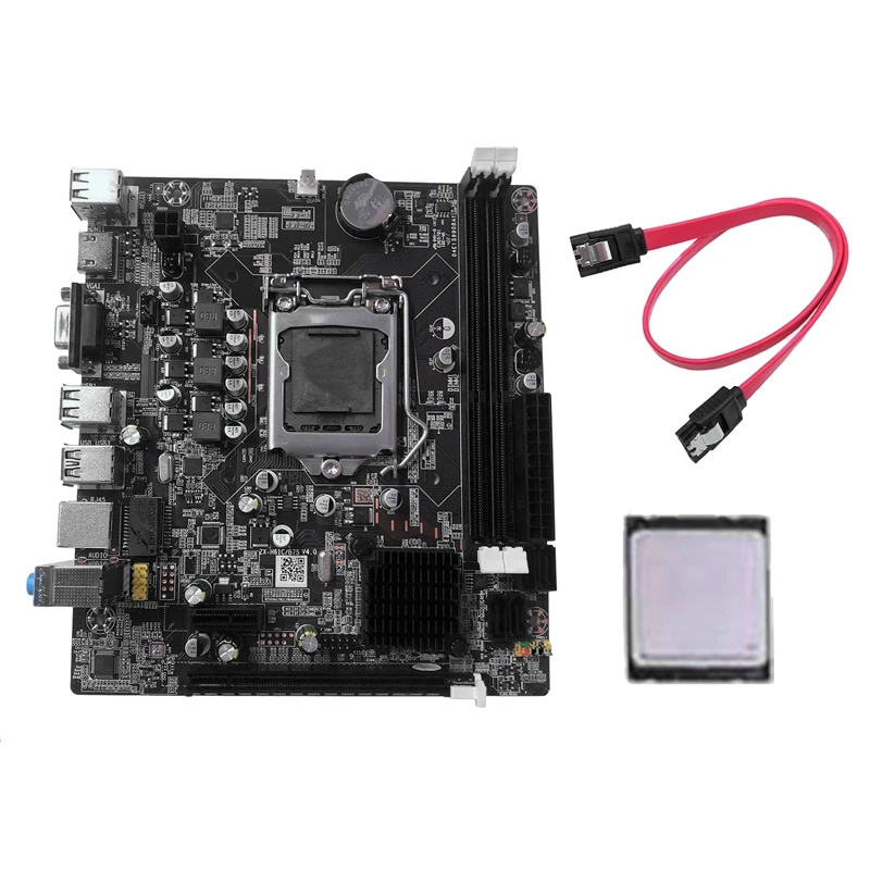 

B75 Motherboard Set with I3 2100 CPU LGA 1155 2XDDR3 1066/1333/1600MHz RAM USB3.0 SATA3.0 Motherboard for I3 I5 I7 CPU