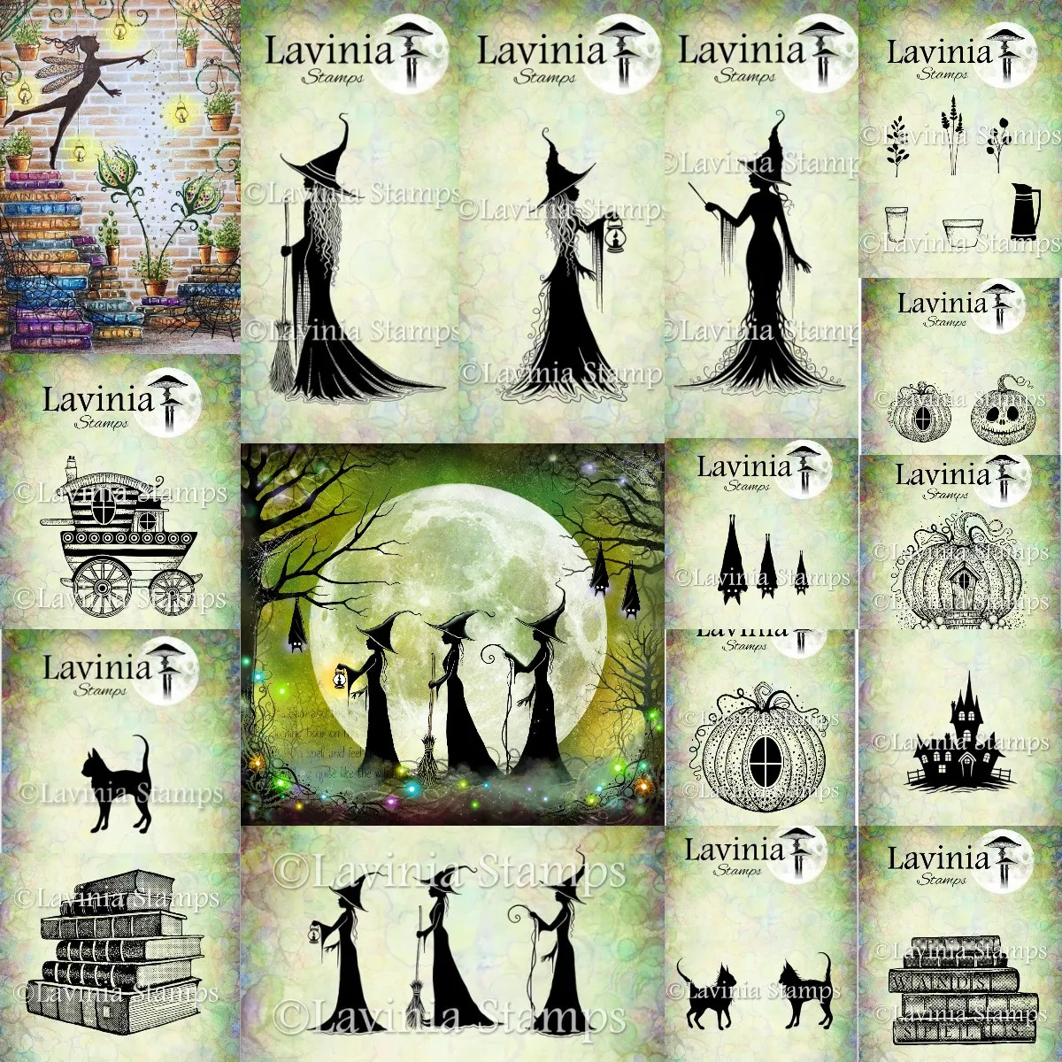 Штамп Flittermice дерево духов для скрапбукинга