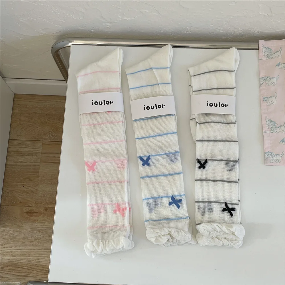 SP &amp CITY летние милые носки в балетном стиле для девочек женские кружевные ажурные