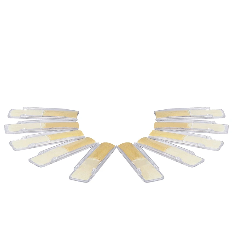 

10 Pack Eb Alto Sax Saxophone Reeds Strength 2.5 Woodwind Instrument Parts & Accessories