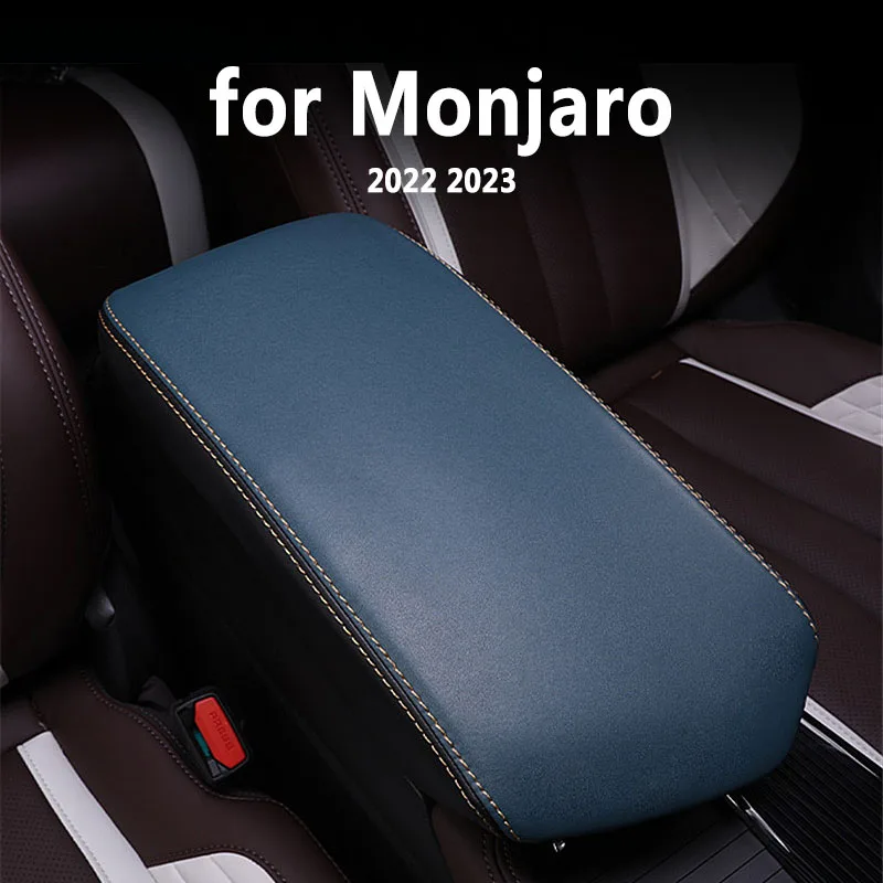 

for GEELY Monjaro 2022 2023 Car interior decoration accessories leather armrest box cover decoration protection modification