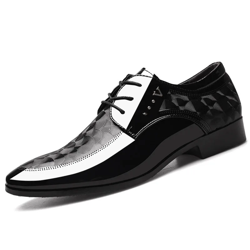 

Новинка 2023, мужская обувь, итальянские туфли-оксфорды для мужчин, роскошные свадебные туфли из лакированной кожи, классические туфли с острым носком, размер