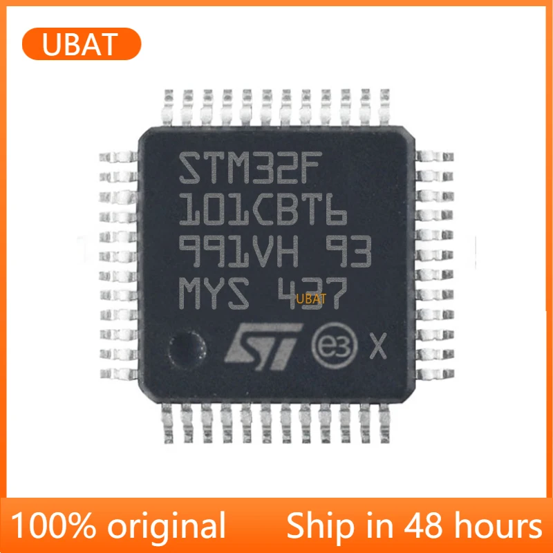 

Микроконтроллер STM32F101CBT6 LQFP-48 32F101CBT6 MCU ARM, чип микроконтроллера, интегральная схема, новая оригинальная бесплатная доставка, 1 ~ 100 шт.