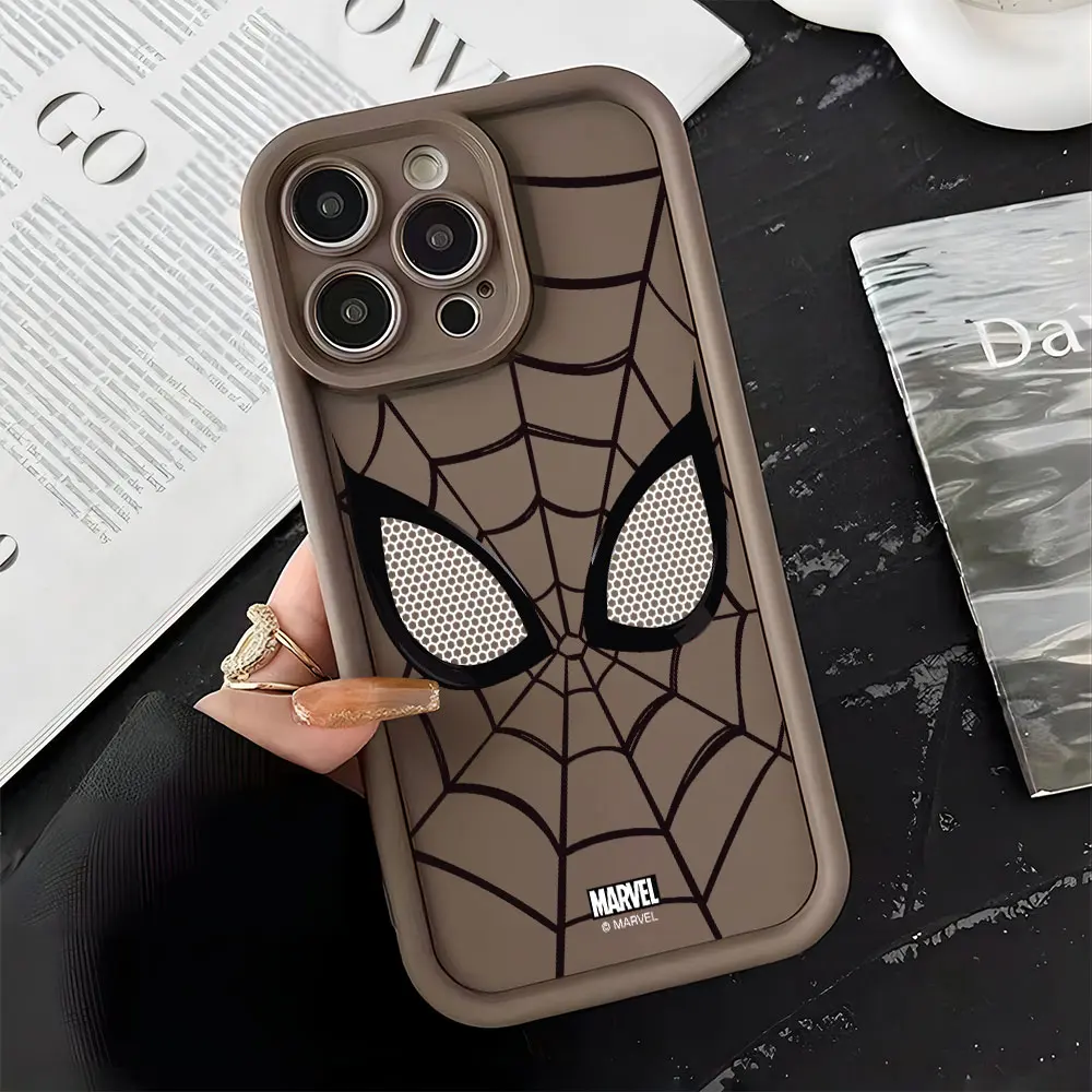 Горячее предложение Marvel Человек-паук черный белый крутой телефон для OPPO A5 A7 A16 A17
