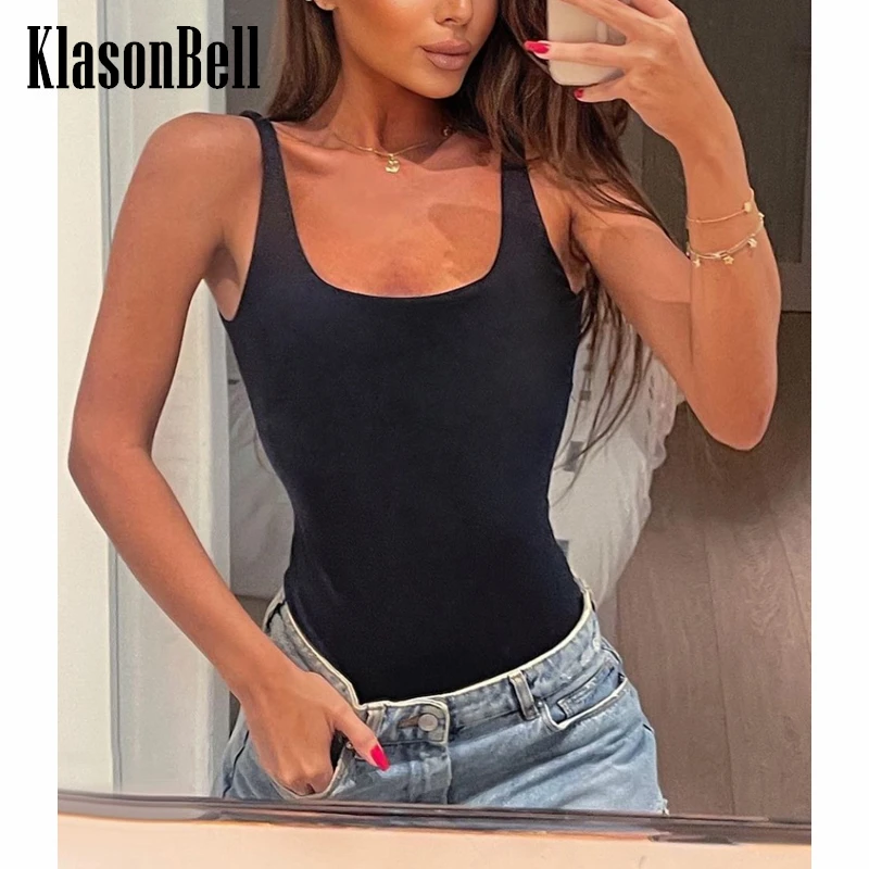 

5.27 KlasonBell Sexy Letter Print Slim Backless Suspender One Piece Swim Swimsuit Women