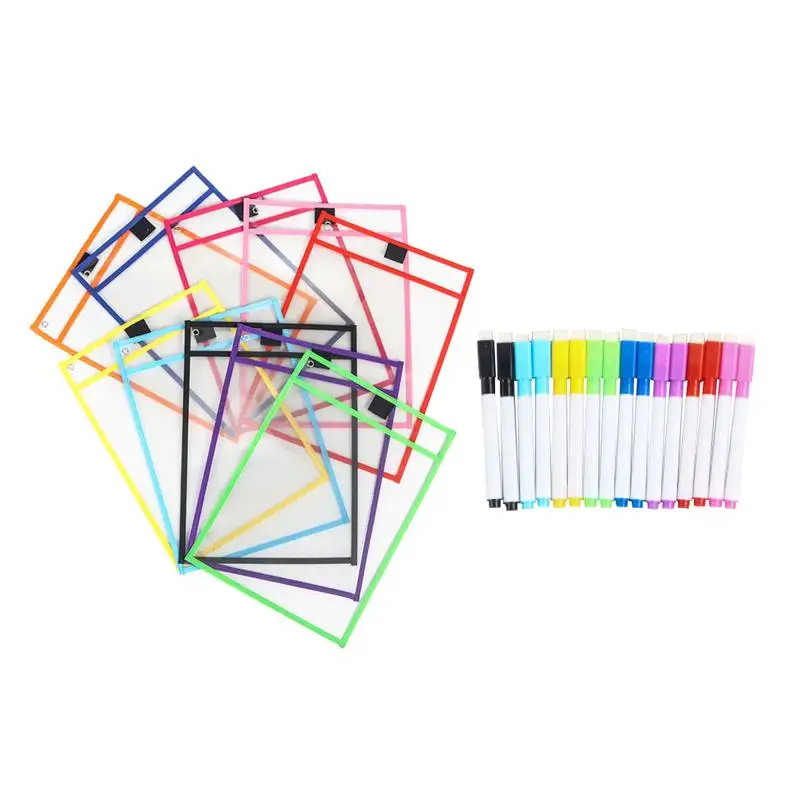 

Практическая многоразовая прочные кармашки для документов, кармашки для школы, студента, офиса