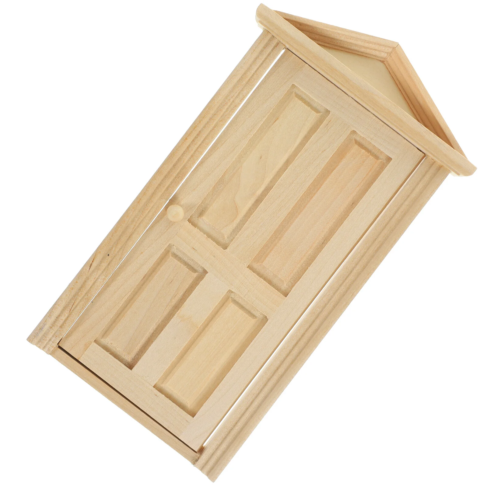 

Exterior Doors Tiny Furniture Mini House Adornment Artificial Decor Wood Gate Model Child Wooden Furnishing Miniature