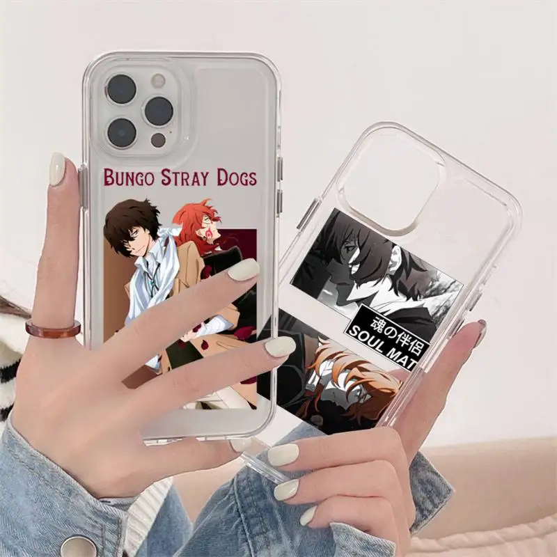 

Bungou Stray Dogs Dazai Osamu Phone Case Transparent For iPhone 13 12 11 Mini Pro Max X XR XS 7 8 6 6s Plus SE