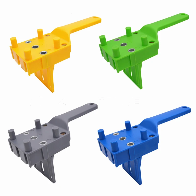

Wood Doweling Jig Punch Locator Drill Guide Handheld Woodworking Pocket Hole Jig Drill Hole Puncher for Carpentry Dowel Joints