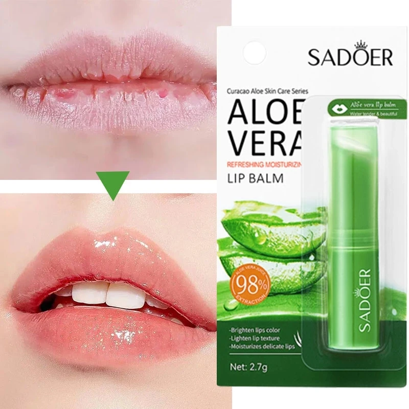 

Увлажняющая губная помада с экстрактом алоэ вера