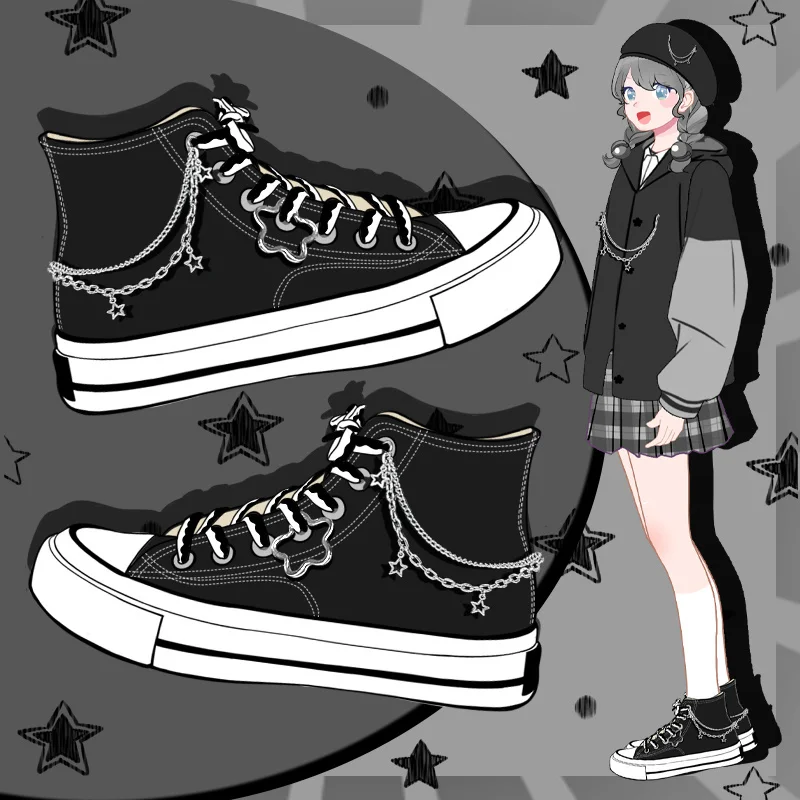 

Amy and Michael New Original Designers Women Sneakers Fashion High Top Casual Flat Canvas Shoes Students Vulcanize Plimsolls