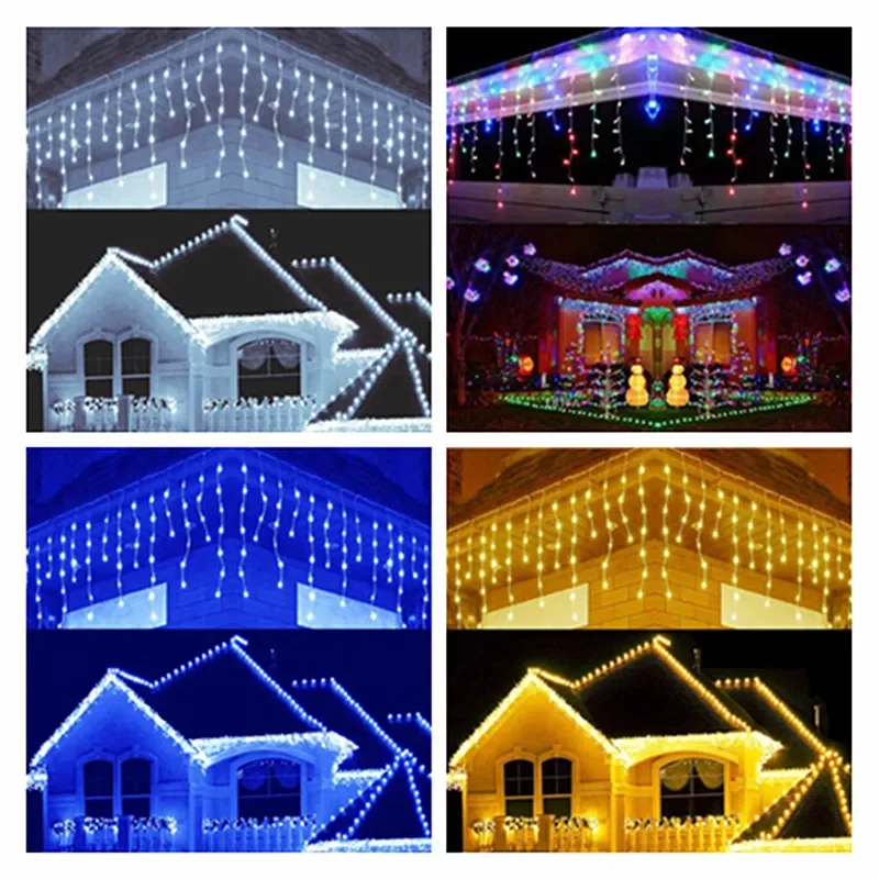 

Festoon Led Light Christmas Light Street Garland Christmas Decorations LED Garland Curtain Waterfall Light Droop 0.3-0.7 Navidad