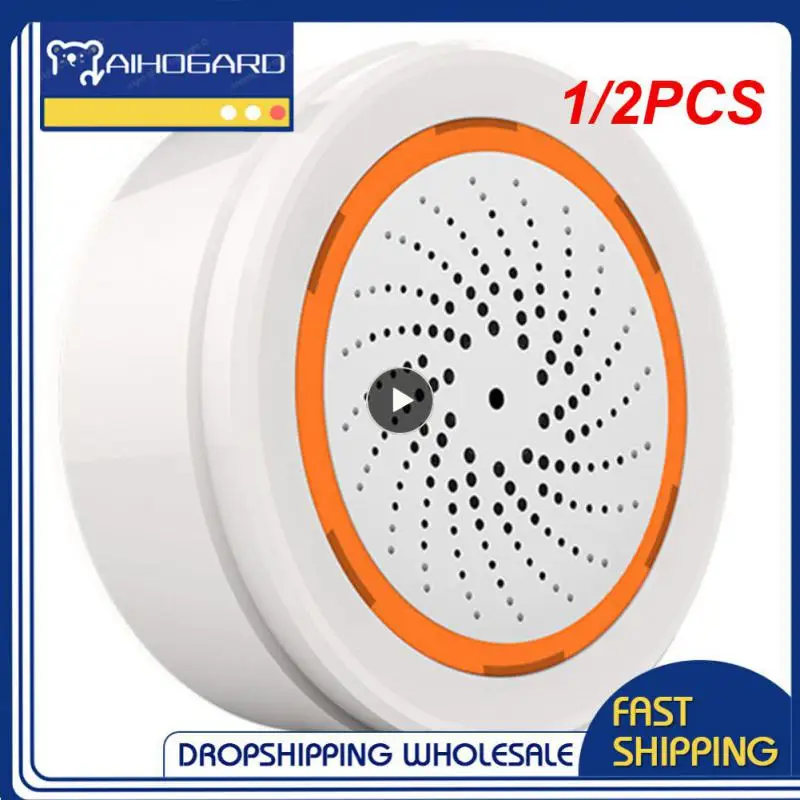 

1/2PCS Tuya ZigBee 3.0 2 In 1 Sound Light Sensor Built-in 90dB Siren Alarm Smart Home Remote Control Via SmartLife APP Zigbee