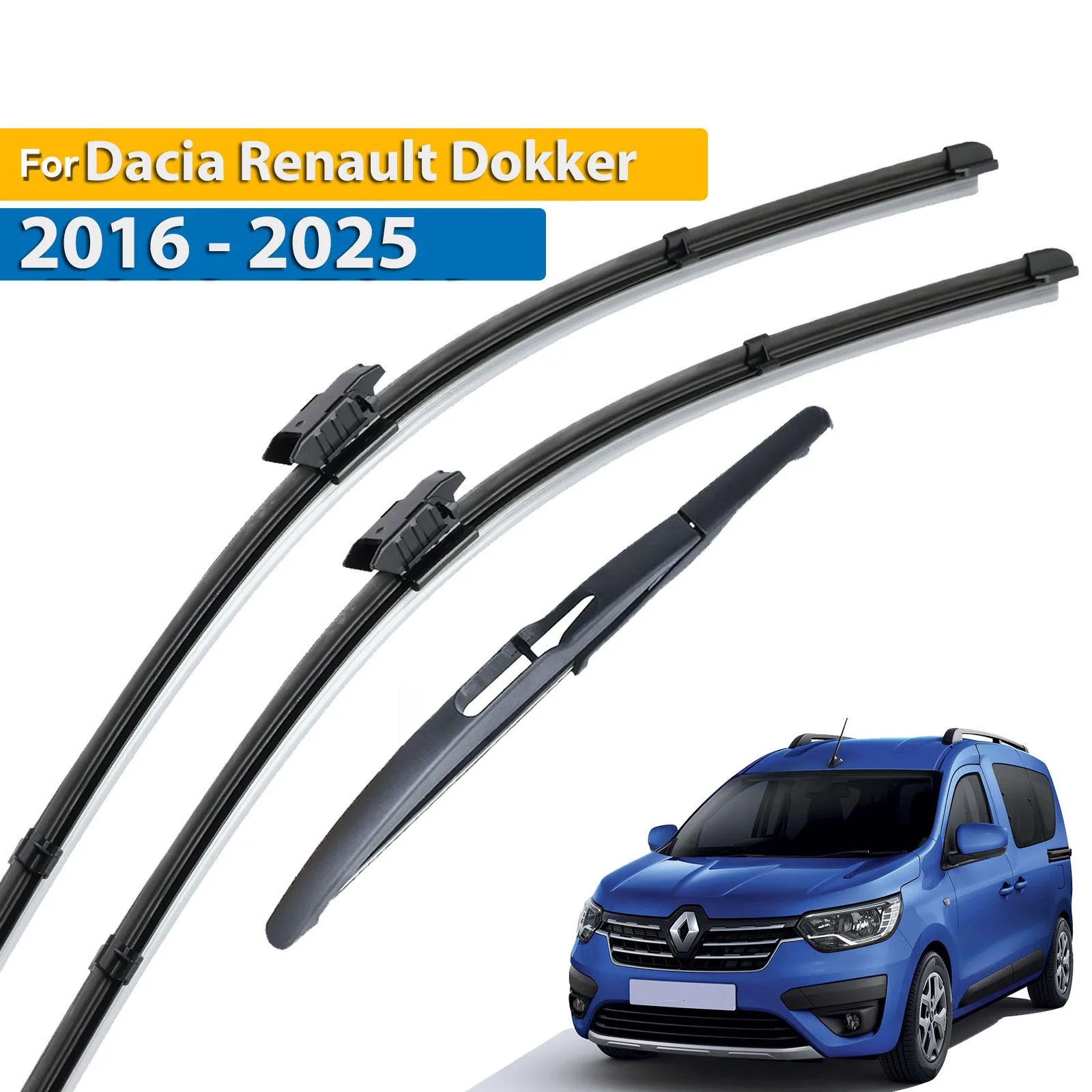 

Щетки стеклоочистителя Erick's для Renault Dacia Dokker 2016-2020, 22 дюйма, 16 дюймов, 10 дюймов