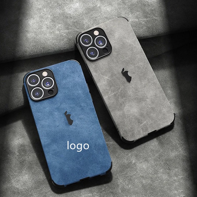 

Lambskin Fine Hole 4 Corners All-inclusive Soft Case for iPhone 11 12 13 Pro Max Mini X XR 7 8 Plus SE 2020 Anti-drop Back Cover