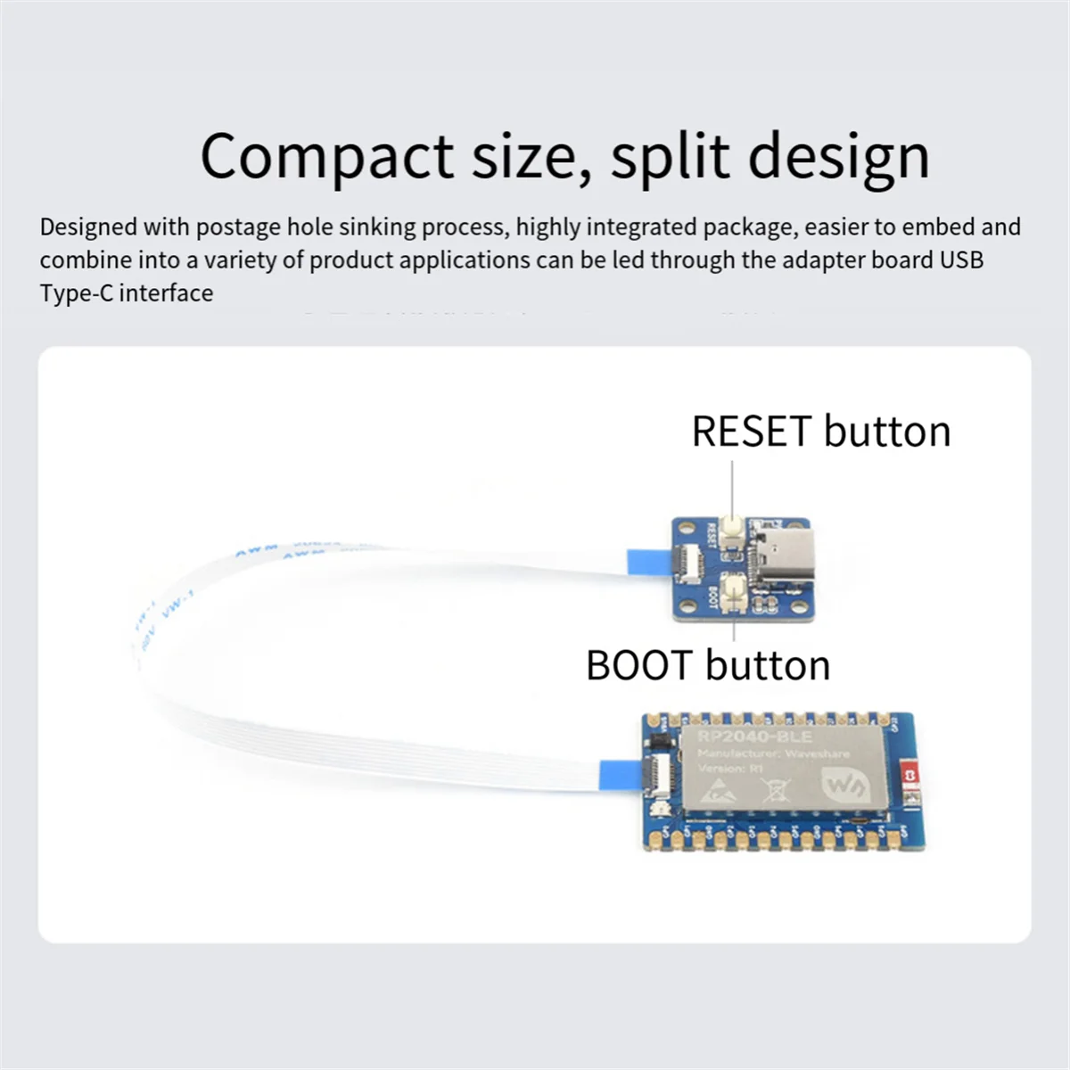 RP2040-BLE макетная плата микроконтроллера + адаптера двойного режима BT 5 1 FPC