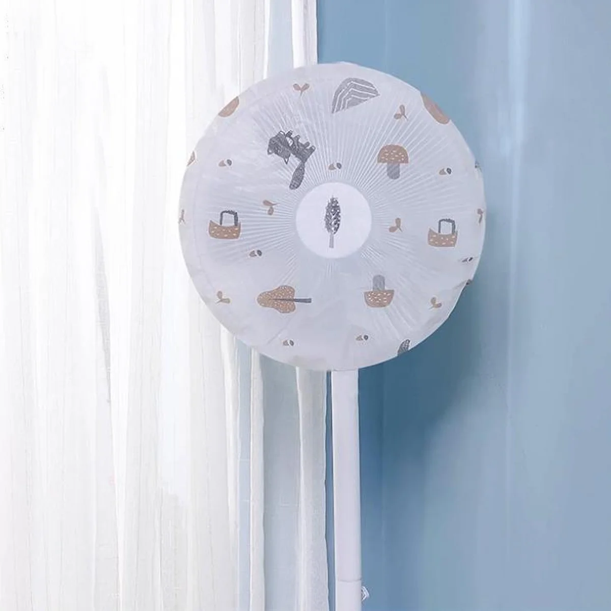

Outdoor Fan Cover Floor Fan Cover Reusable Protection Cover Case for Stand Fan Cooling Fan Cover