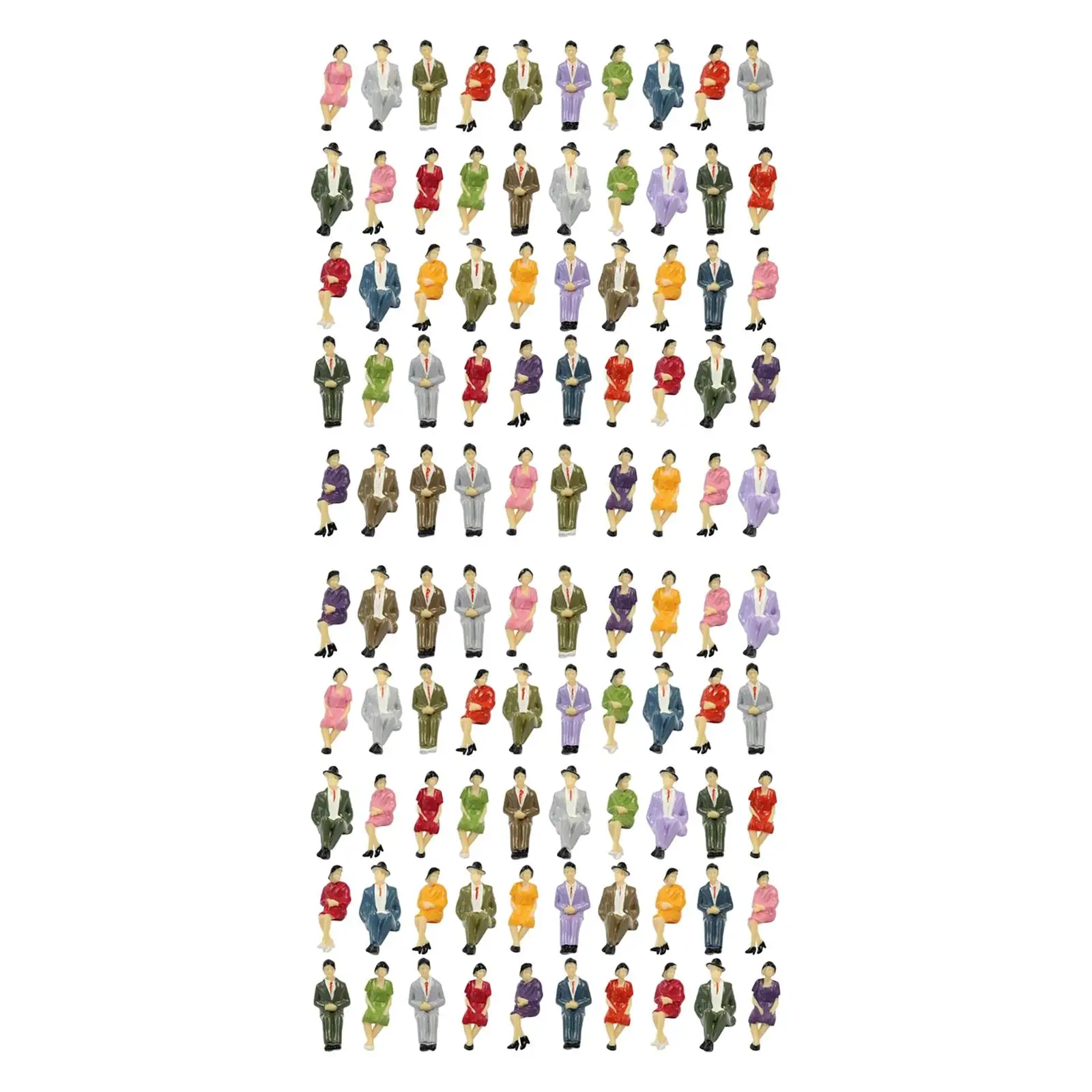 

100 шт. 1:30 фигурки в положении сидя для фотографий