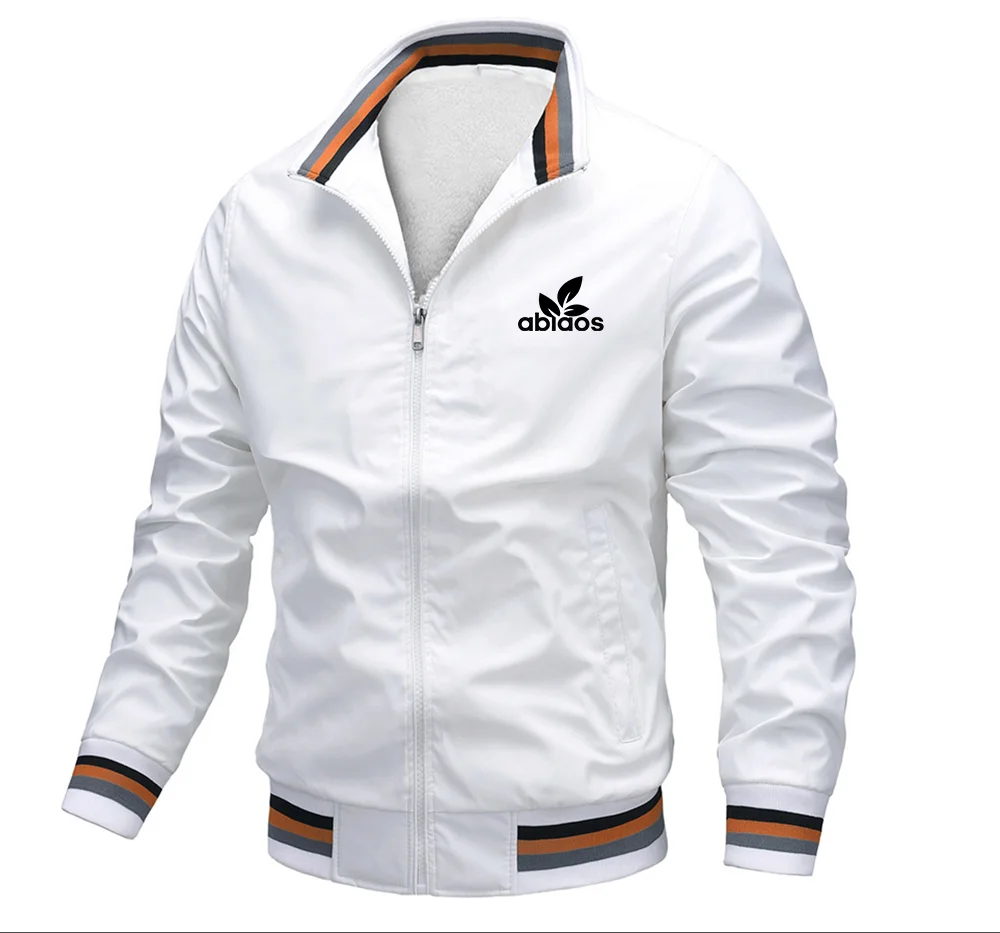 

Мужская осенняя куртка, мужское весеннее пальто в полоску, Мужская ветровка большого размера, белые повседневные куртки, мужские летние куртки-бомберы