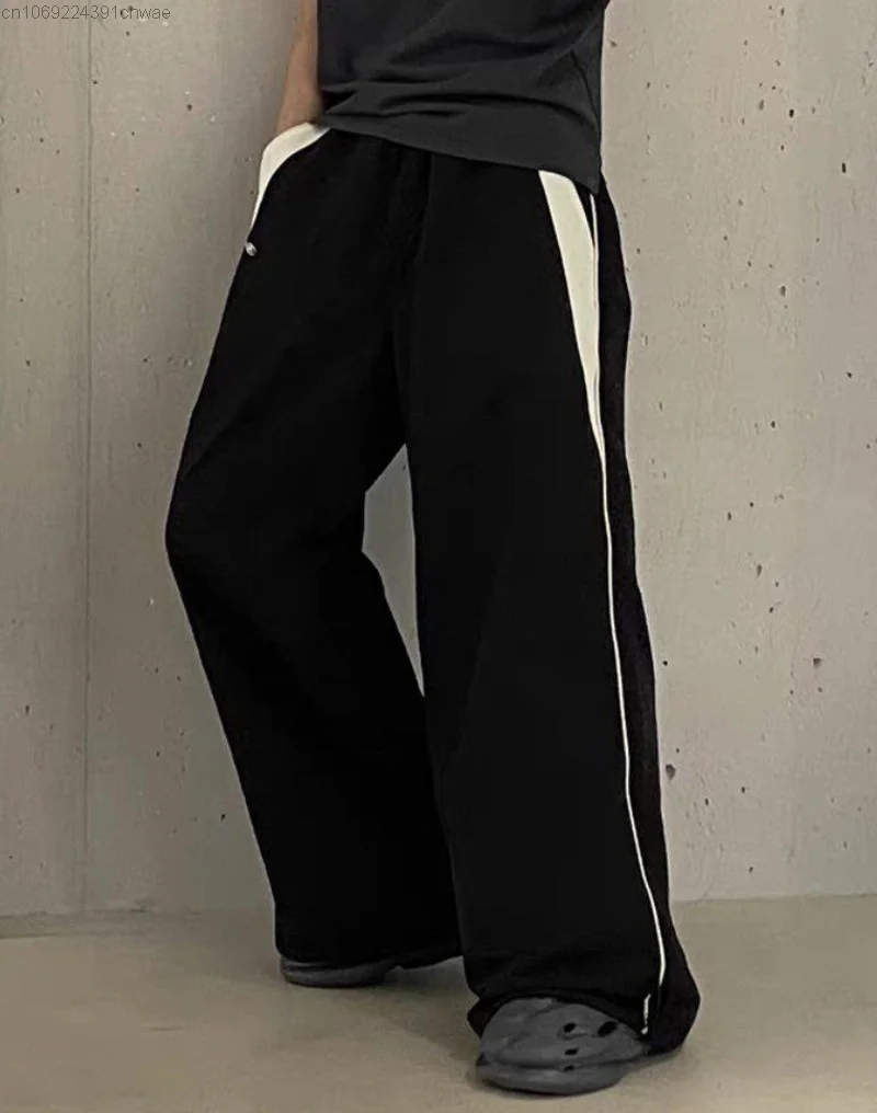 Брюки женские в стиле хип-хоп повседневные брюки с широкими штанинами Джоггеры