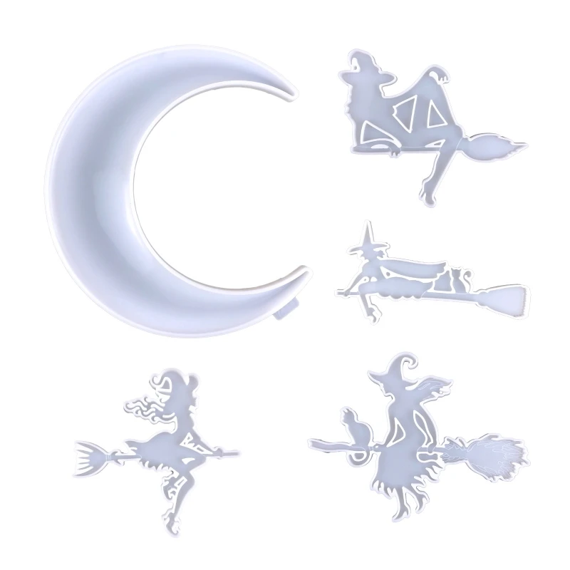 

Witch Moon Ornament Mold Small Silicone Pendant Mold Wall Decor Jewelry Epoxy Resin Casting Jewelry Making Diy Crafts