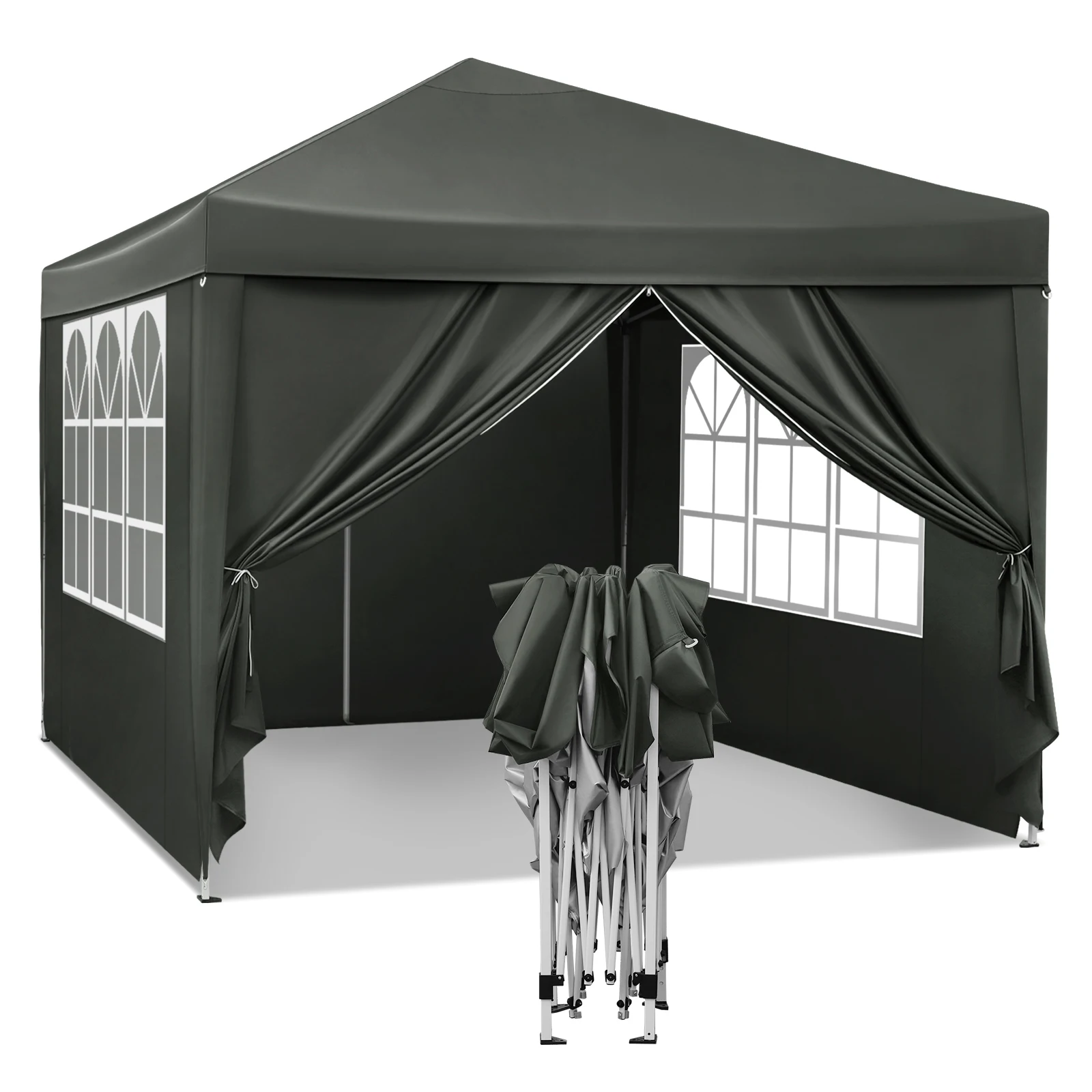 

Садовая палатка 3x3 м, складной навес, водонепроницаемая сумка для переноски с УФ-защитой от солнца, палатка для кемпинга, задняя крышка