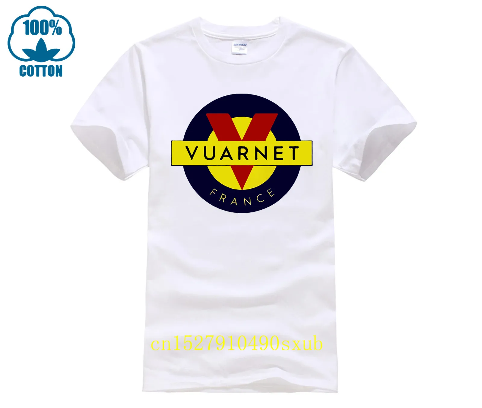 T Shirt Vuarnet Vintage Retro Iconic Reprint White Cotton Print Harajuku Short