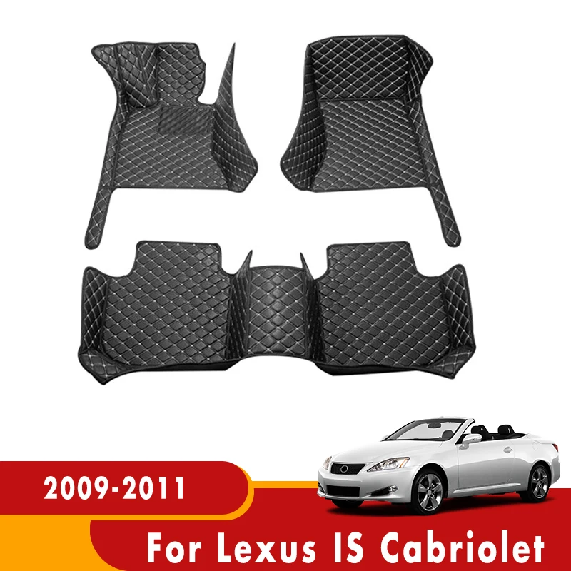 

Автомобильные коврики для Lexus IS кабриолета 2011 2010 2009, водонепроницаемые коврики, индивидуальные подкладки для ног, аксессуары для автомобиль...