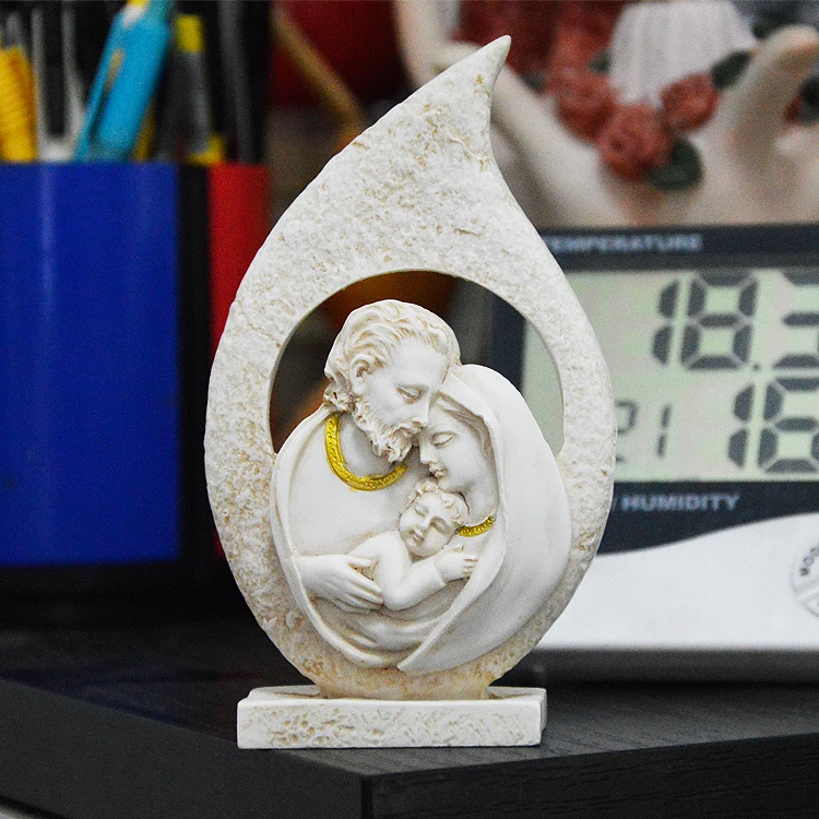 

Католический орнамент дневного света, католические украшения из смолы, Высота 12,5 см, фигурка Иисуса Нотр-Дам