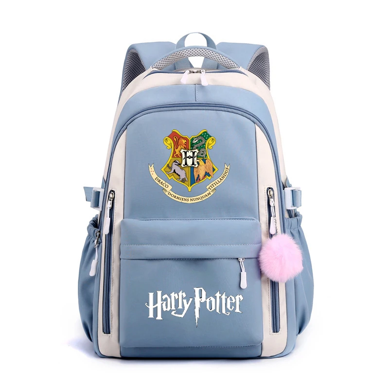 

New Hogwarts Badge School Bags Anime Harry Potter School Backpacks Portable Fashion Laptop Bags Large Capacity Travel Bags Gifts