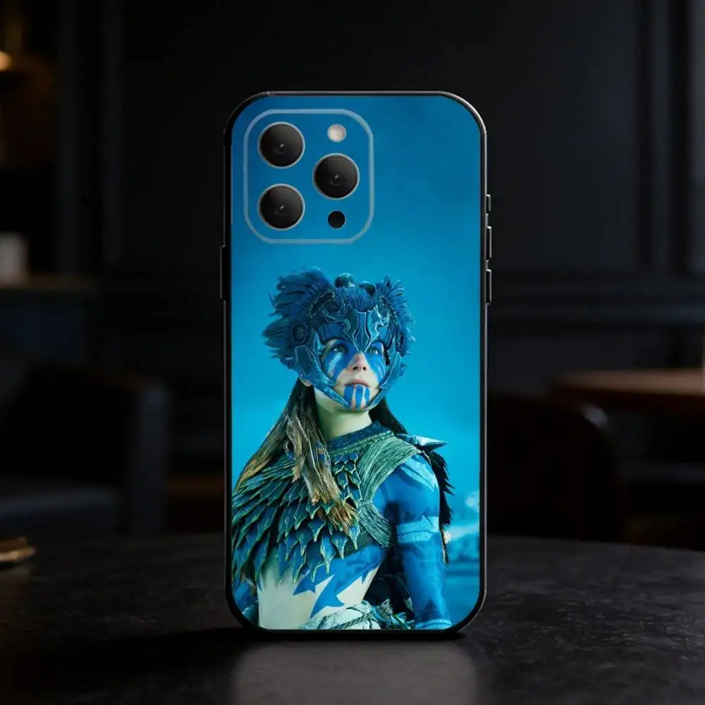Фото Чехол для телефона Aloy H-Horizon Z-Zero Dawn для iPhone 17, 16, 15, 14, 13, 12, 11 Plus, Pro, Max, Mini, силиконовый, черный, мягкий №2