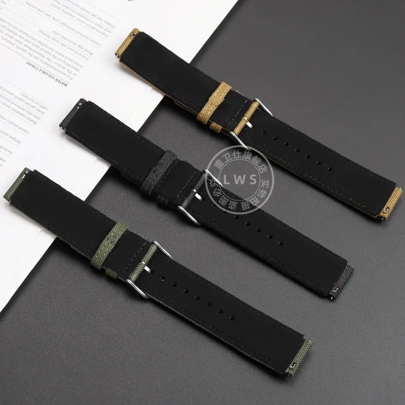 Выпуклый холщовый ремешок для часов серии Casio GST-B300 сменный браслет из мягкого