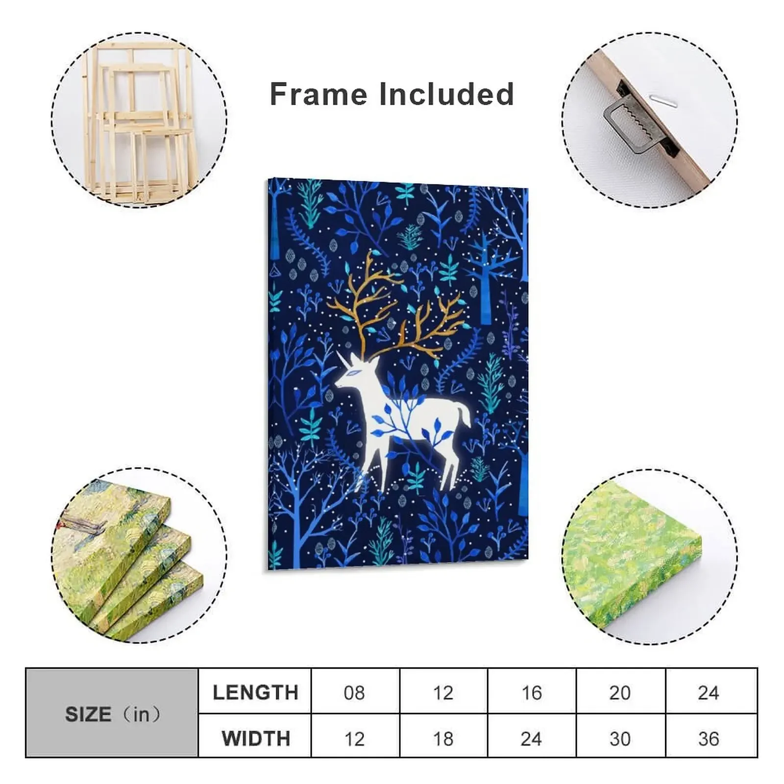 Картина &quotОленький рог&quot на холсте