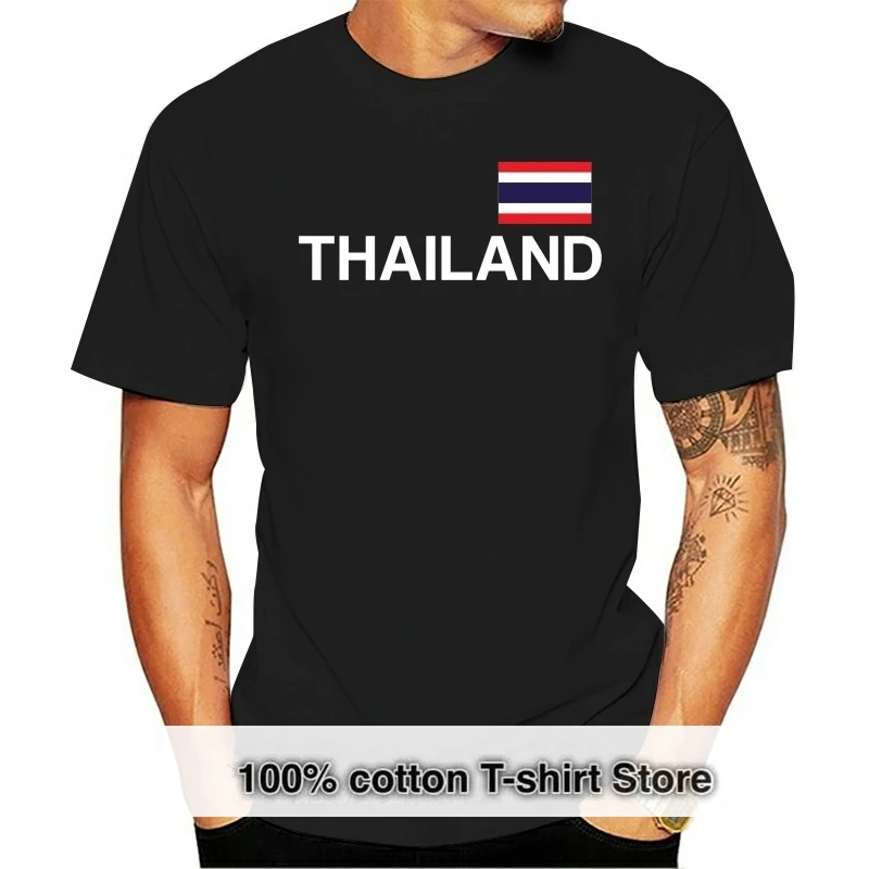 

Thailand T-Shirt with Flag Print - - S 3XL - Asia Bangkok