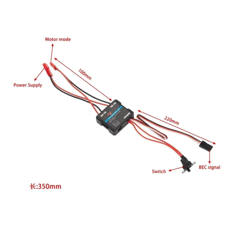 For Axial SCX24 90081 Wrangler 1/24 Scale RC Model Car Aluminum Transmission Box Middle Gearbox Motor ESC Kit
