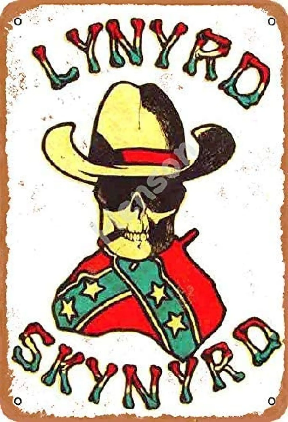 

Lynyrd Skynyrd Vintage Tin Sign Art Iron Painting Rusty Poster Decoration Aluminum plaque