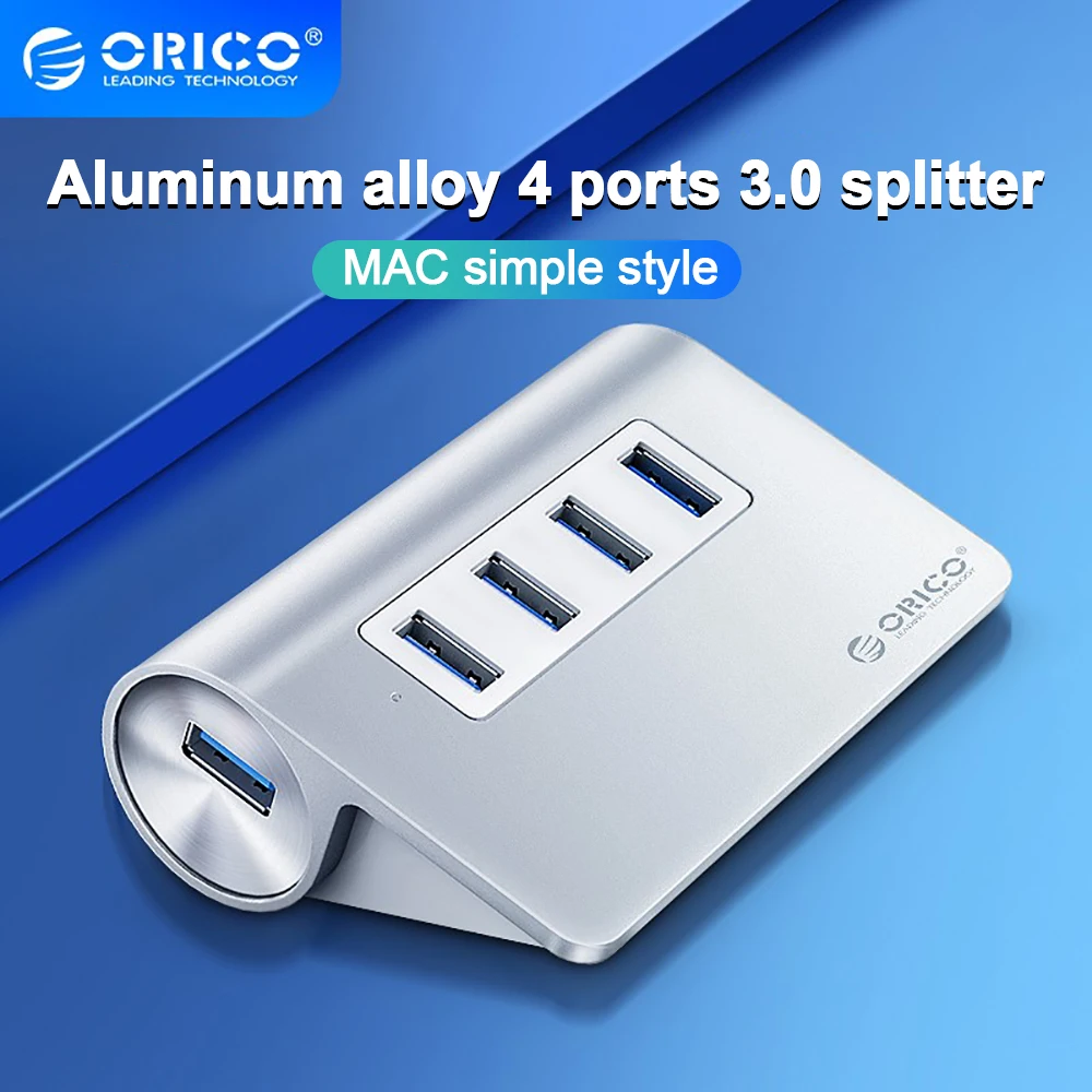 USB-Концентратор ORICO M3H4, 4 порта, алюминиевый