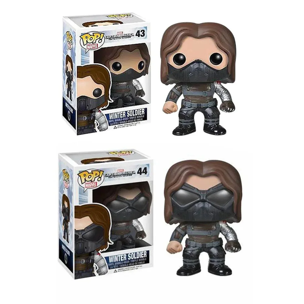 Funko поп Капитан Америка Зимний Солдат #43 #44 Marvel виниловые экшн-Фигурки игрушки