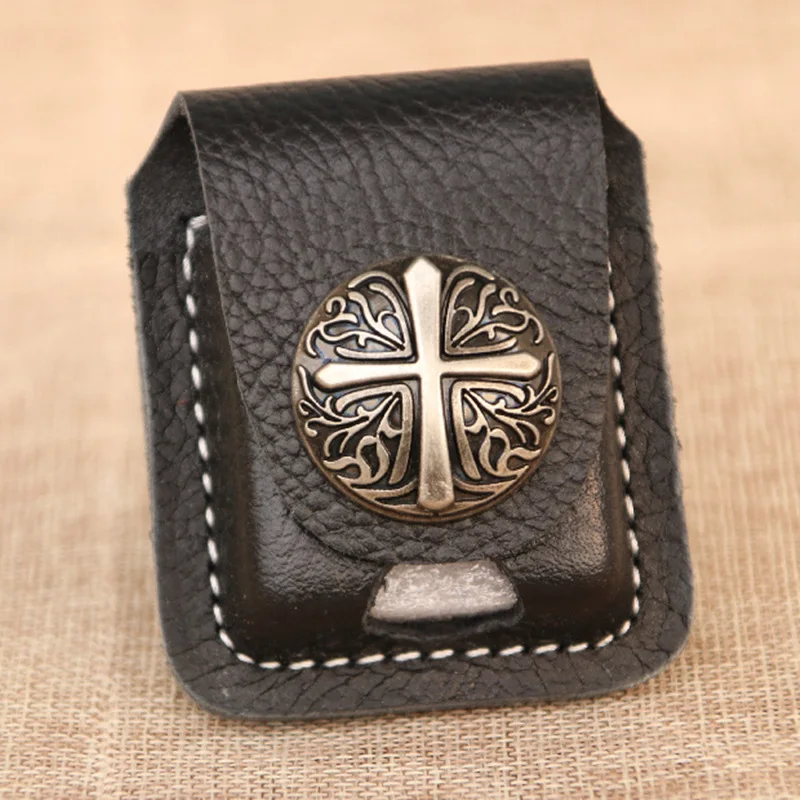 Чехол для зажигалки из натуральной кожи защитный рукав воловьей кобура хранения